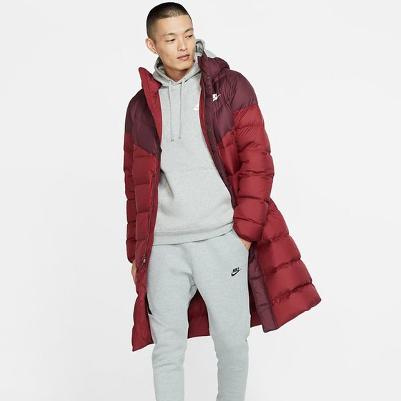 nike sportswear windrunner down fill hoodie